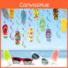 Summer Hawaii Party Decorations Spiral Flip Flops Hanging Decoration For Beach