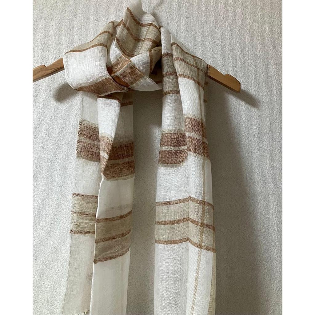 Used 100% Linen Stole Made In Italy by Cesare Gatti