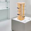 Spinning Eyeglass Display Stand, Holds 50 Pairs of Sunglasses, Countertop Organizer, Multi-Tier Eyewear Rack for Retail Stores
