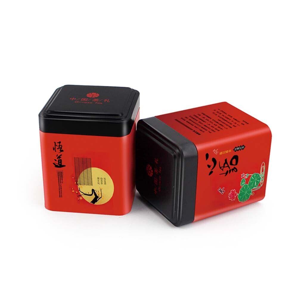 European Pastoral Style Mini Iron Box Easy-Carry Tin Cans Portable Tea Packaging Box