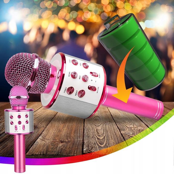 Mikrofon Bezprzewodowy Karaoke Głośnik Bluetooth Prezent Dla Dzieci
