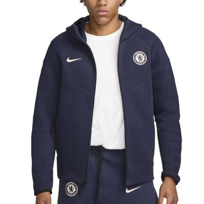 Men's Chelsea FC Sweatshirts Men's Marine Blue Hooded (Non-detachable) Moderate