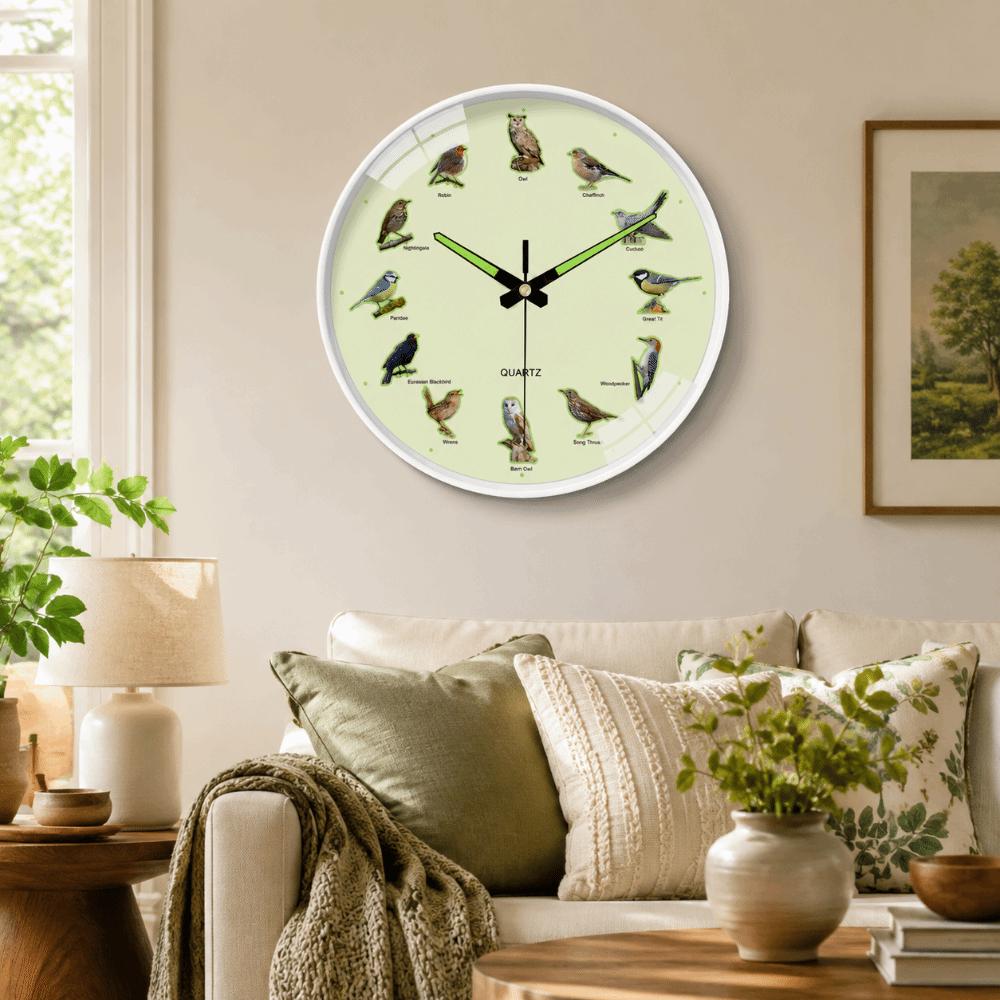 8 Inch Round Wall Clock Easy To Read Home Decor Clock Durable Wall Hanging Clock for Bedroom