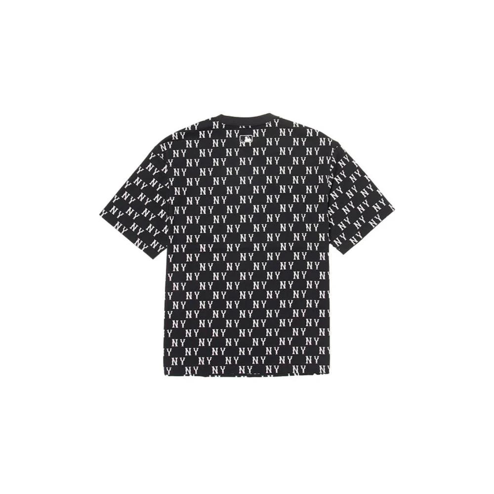 New MLB Monogram Collection New York Yankees T Shirt Unisex Black 3ATSM0244-50BKS