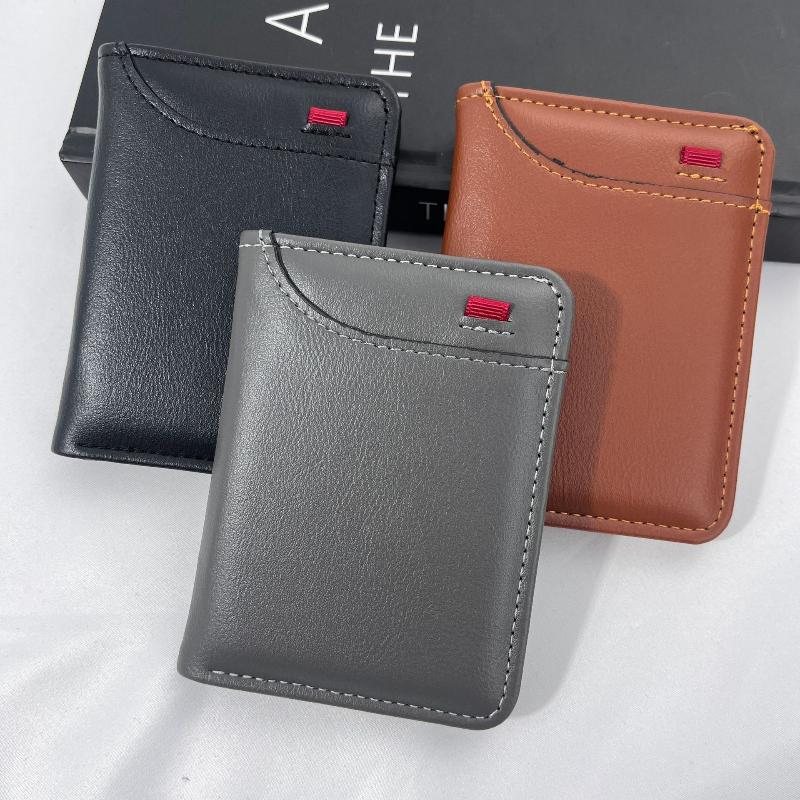 New Portable Super Slim Soft Wallet PU Leather Mini Credit Card Wallet Purse Card Holders Men Wallet Thin Small Short Wallets