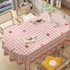 Cartoon Tablecloth Waterproof And Oil-Proof Leave-In Cream Tablecloth Dining Table Cloth Pvc Coffee Table Cloth Kindergarten Plaid Chair