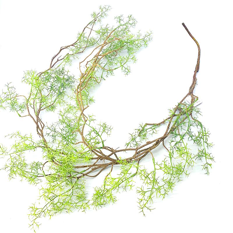 

1 шт. Подвесной забор, подвесной потолочный ландшафтный декор, искусственная растительная лоза, вьющаяся трава для двора, украшение для окна-рокария, около 140 см
