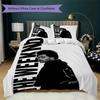 The Weeknd Pattern Bedding Uilt Set Uilt Cover Pillowcase Home Decoration Birthday Gift (1 * Duvet Cover + 2 * Pillowcase Without Core)