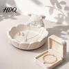 Minimalist Home Accents Cute Pig Petal Storage Bowl, Matte Finish 3D Print PLA Tray, Gift for Lovers Jewelry Trinkets Organization Tray Vanity