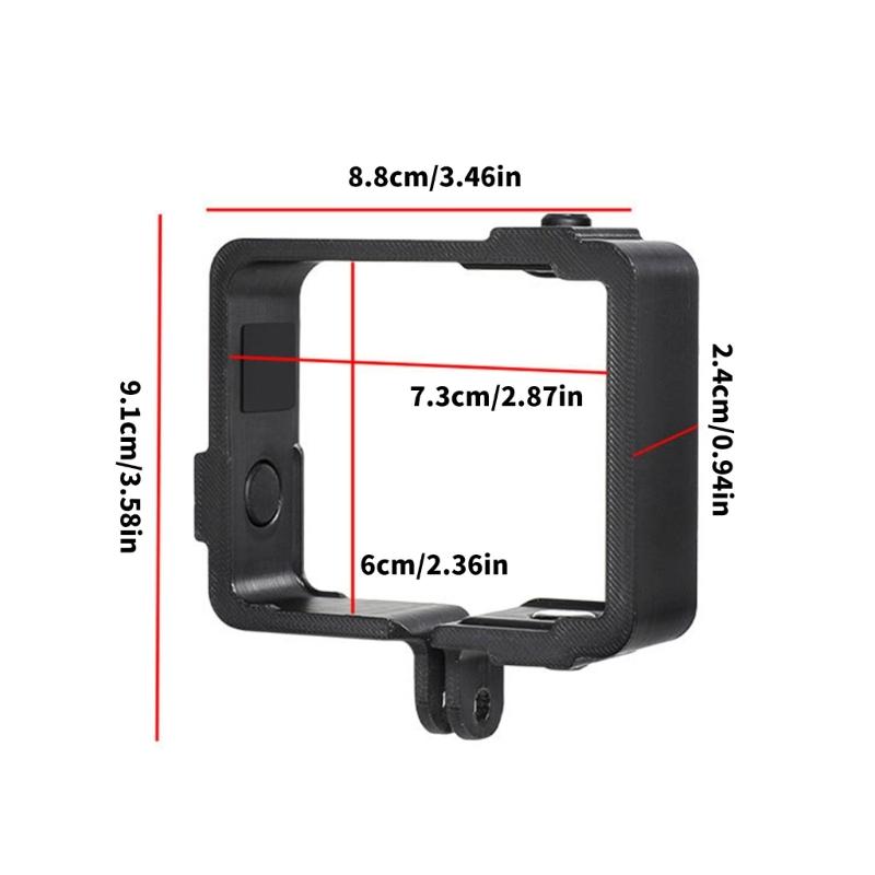 Protective Case For Action Cameras Lightweight Frame Boarder With Accessory Mounts For Outdoor Photography