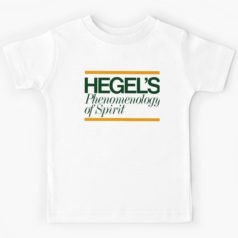Hegels Phenomenology of Spirit - Book Cover, Aesthetic, Philosophy, Dialectics Kids T-Shirt 170