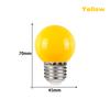 10 stk LED-pære E27 LED-lampe 3W 1W AC 220V Lyspære Kald Varm Hvit Mer Farge Lampada LED Spotlys Bombilla Hjemmedekor Liten Lyspære