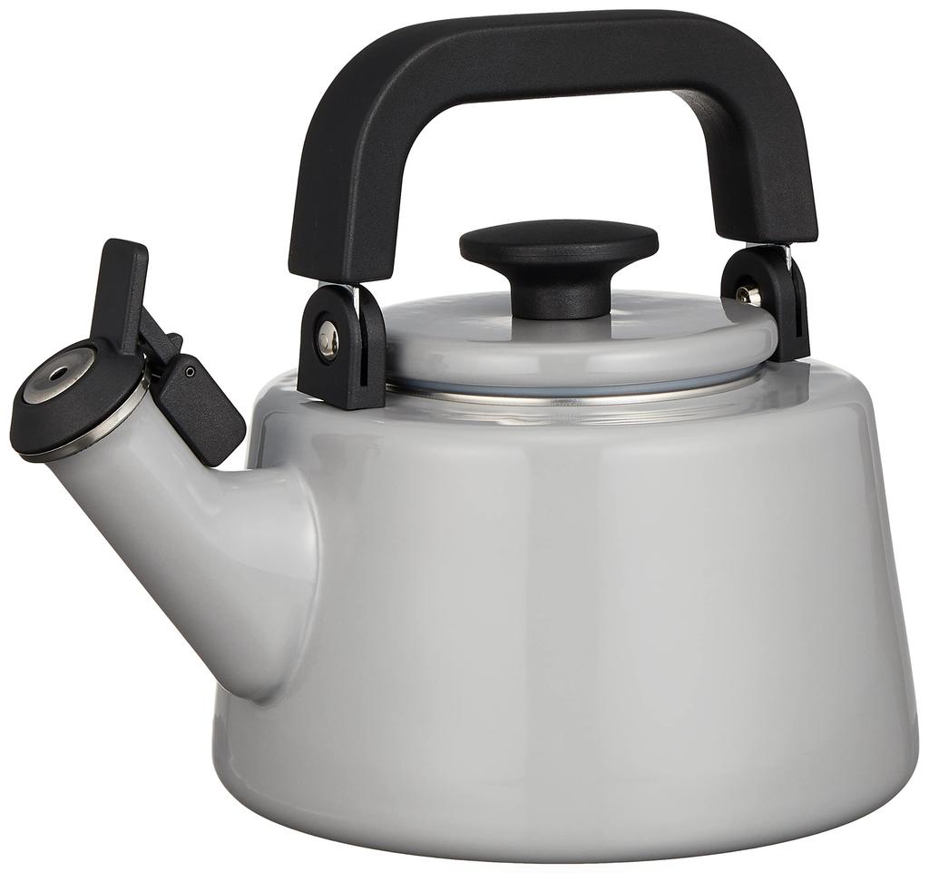 IRIS PLAZA Induction Fuefuki Light Kettle, Compatible, Style, Gray, 2.1L, Cotton, CTN-2.1WK.LG