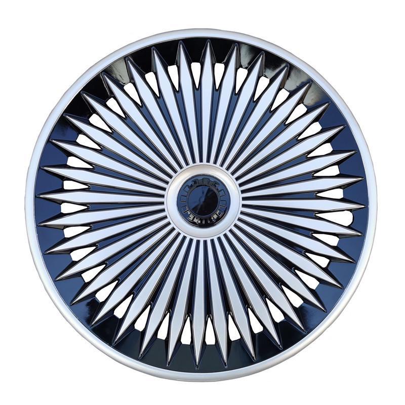 Car Wheel Hub Cover with Iron Steel Ring and Plastic Decorative Cover In Various Sizes 12-17 Inches.