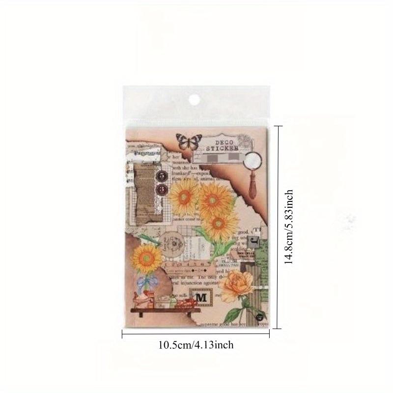 1PC Old Dreams New Love series Plant notebook decoration material stickers notebook material card paper