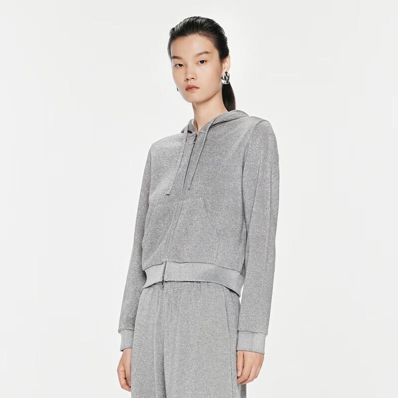 JNBY Women's Full-Zip Hooded Sweatshirt