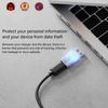 Portable USB Type C Data Blocking Charging Prevents Hacking Aluminum Housing Universal Compatibility for Phones Devices
