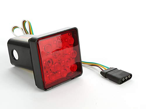 

Крышка фаркопа со светодиодной подсветкой и функцией заднего фонаря, DC12V, 2 дюйма, красная линза