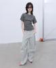 LCDC™ Distressed Curved Pants (Light Gray)