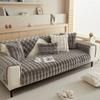 Exquisite Sofa Cushion Thickenen Rabbit Plush Cover Winter Anti Slip Coverage Cloth Towel Comfortable Washable Non Fading Fabric