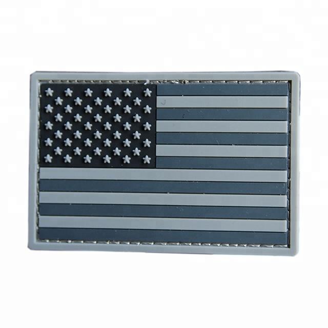 Handmade American Flag Patch USA Soft PVC Rubber Sew-On Style with 3D Heart Flower Star Shapes for Hats Clothes & Bags Any color, pattern and shape