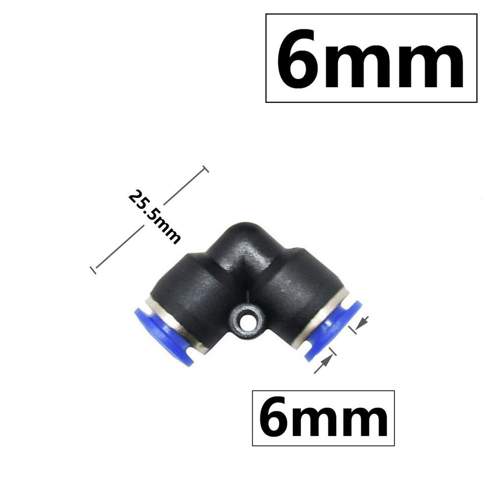 6mm 8mm Pneumatic Fitting Tee Elbow Straight Plug Valve Air Quick Connector Water Push In Hose Couping PU PY PK PM PZA HVFF