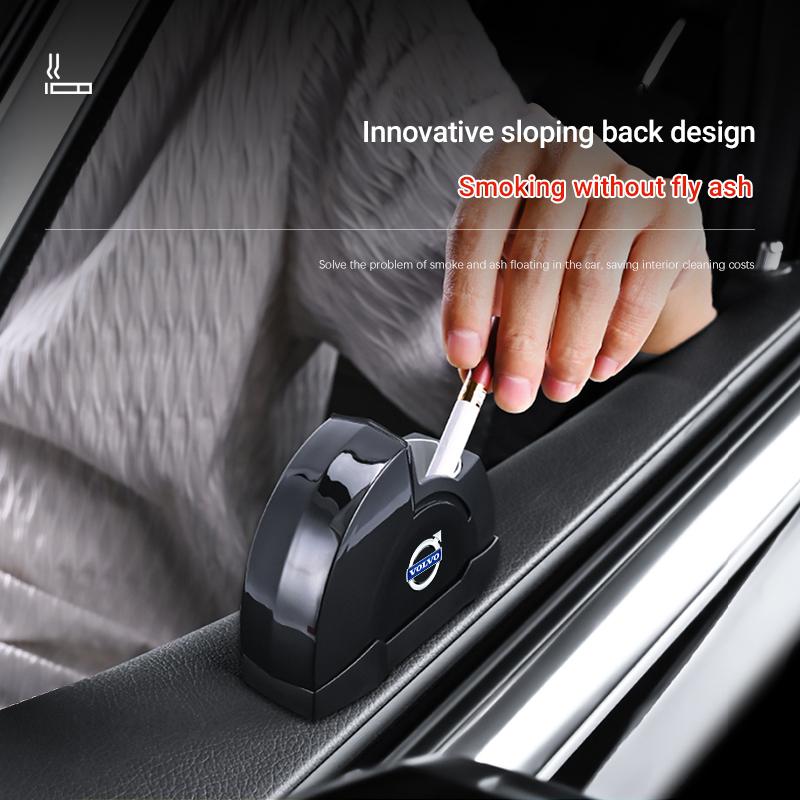 Car Ashtray Cigarette Butt Garbage Box For Volvo Xc60 Xc90 V40 V60 S60 V50 V90 S80 C40 XC40 V70 XC70 C30 EX90 C70 Rdesign