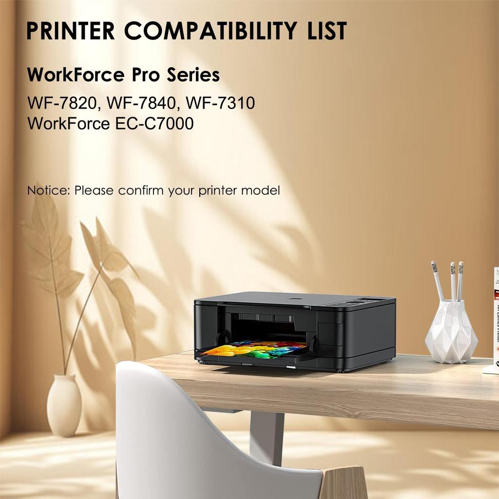 HOINKLO for 812xl Remanufactured for Epson 812XL Ink Cartridges Combo Pack 812xl Works with Workforce Pro WF-7310 WF-7820 WF-7840, Workforce EC-C7000