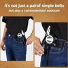 Buckleless Belt Hook Adjustable Metal Hook Elastic Belt Unisex Buckle-Free Invisible Waist Belt Closure For Outdoor Work Edc