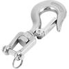 Swivel Hook, 650kg/1000kg 304 Stainless Steel Swivel Lifting Hook with Rigging Accessory Safety Eye Swivel Lifting Hoisting Chain Hooks(650kg)