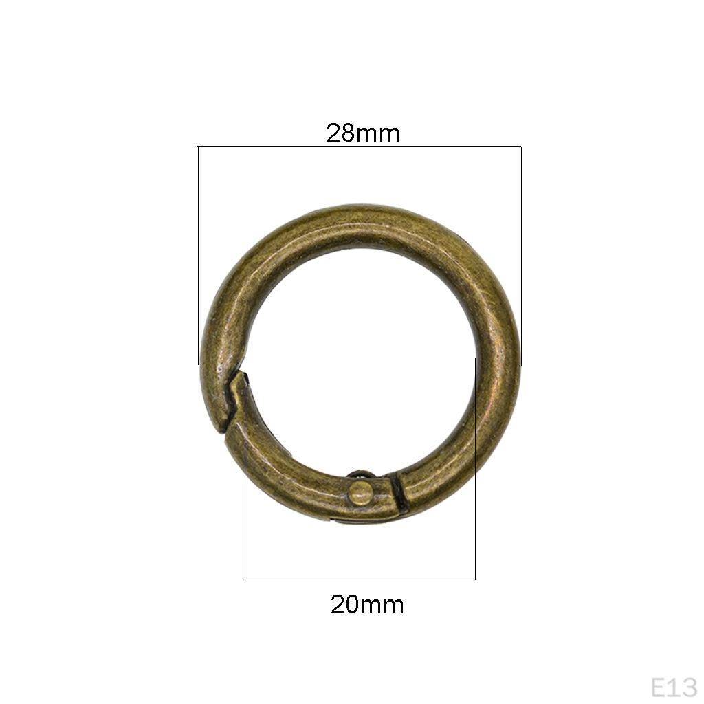 Round Carabiner Snap Hooks Set for Outdoor Activities