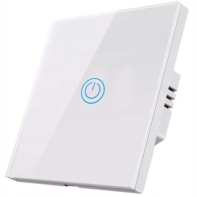 Single White Touch Light Switch