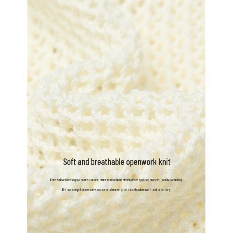 INMAN Women's Bohemian Embroidered Drop-Shoulder V-Neck Knit Sweater