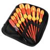 STEELMIGHT Insulated Screwdriver Set, 9-Piece Set for Electrical Work, Includes Insulated Blades for 500V Operation, Phillips and Flathead