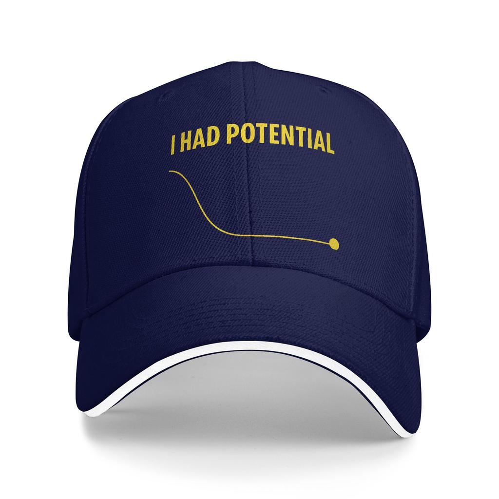 I Had Potential Sun Baseball Cap Summer Street Style Trucker Hat For Unisex-Teens Outdoor Sports Baseball Caps