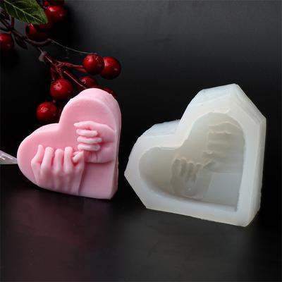 3D Rose Herzform Silikon Seifenform DIY Liebe Rose Kerze Gips Herstellungswerkzeug Schokolade Eisform Dekor Valentinstag Geschenke