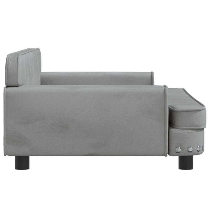 VidaXL Dog Bed Light Grey 90x53x30 Cm Velvet 171869