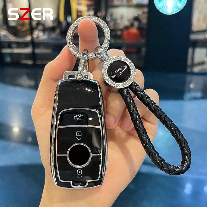 Чехол для дистанционного ключа автомобиля из ТПУ для Mercedes Benz ACESG Class GLC CLE CLA GLB GLS W177 W205 W213 W222 X167 AMG брелок