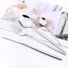 Mirror Dinnerware Set Stainless Steel 30Pcs Black Gold Tableware Knife Fork Spoon Dinner Set Cutlery Spoon Dessert Flatware Set