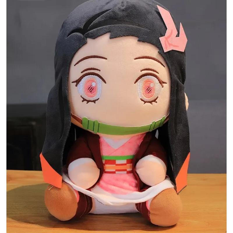 20cm Hot Japan Demon Slayer Plush Dolls Lovely Anime Kimetsu No Yaiba Kamado Tanjirou Nezuko Zenitsu Kyoujurou Toys Kids Gifts