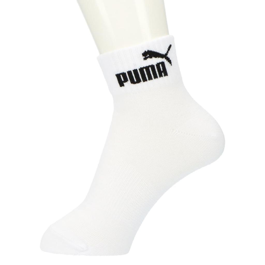 Set Sport Quarter Reinforced Toe and Sizes Assorted [Puma] 3-Pair Kids' Socks, Style, Heel, 4293365, 21-23cm,