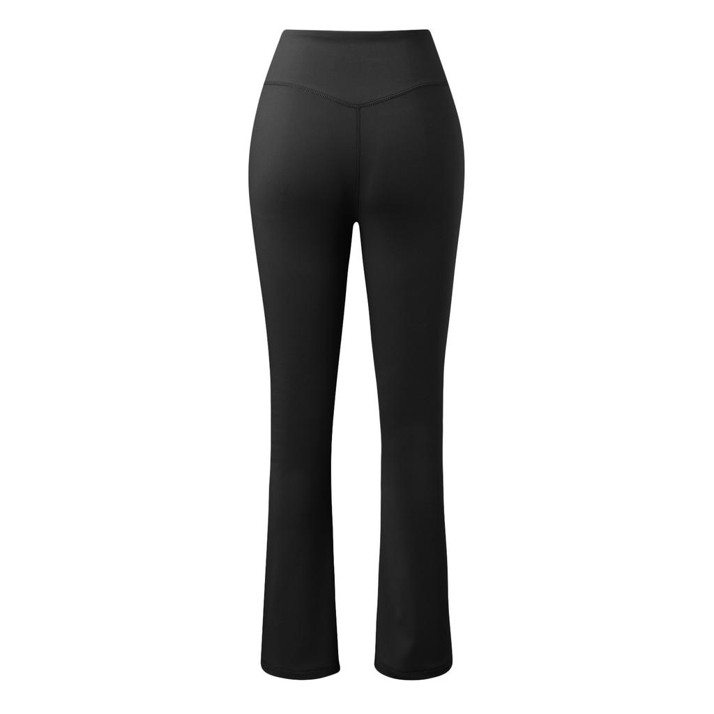 Womens Stretch Yoga Leggings Fitness Running Gym Sports Full Length Pants Flared Trousers
