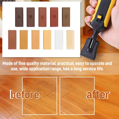Kit de Reparare Parchet Sistem Ceară Podea Blat Carcasă Robustă Ciobituri Zgârieturi Reparare Doar Consumabile