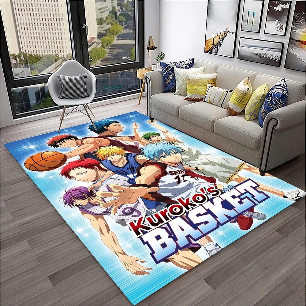 3D Anime Kuroko's Basketball Cartoon Carpet Rug for Home Living Room Bedroom Sofa Doormat Decor,kids Area Rug Non-slip Floor Mat