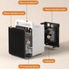 900W Small Portable Hot Air Blower Household Winter Electric Heater Office Desktop Mini Warm Air Fan