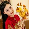 Chinesischer Drache Plüschpuppe Klarer Schuppenaufdruck Stehend Niedlich Frühlingsfest 2024 Jahr des Drachen Tierkreiszeichen Drache Tier Plüschtier