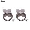 Alloy Furniture Handles Black/silver Single Hole Vintage