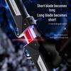 Double-Blade Rotating 2-in-1 Samurai Luminous Laser Sword - Retractable Toy for Creative Boys