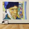 Van Goghs Art Tapestry Wall Hanging Printed Polyester Tapestry INS Decoration Wall Decor