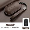 Fit For Huawei Aito M5 M7 M8 M9 - Genuine Genuine Leather Auto Smart Key Fob Cover Case Keyless Protector Housing Mount Key Ring Keyring